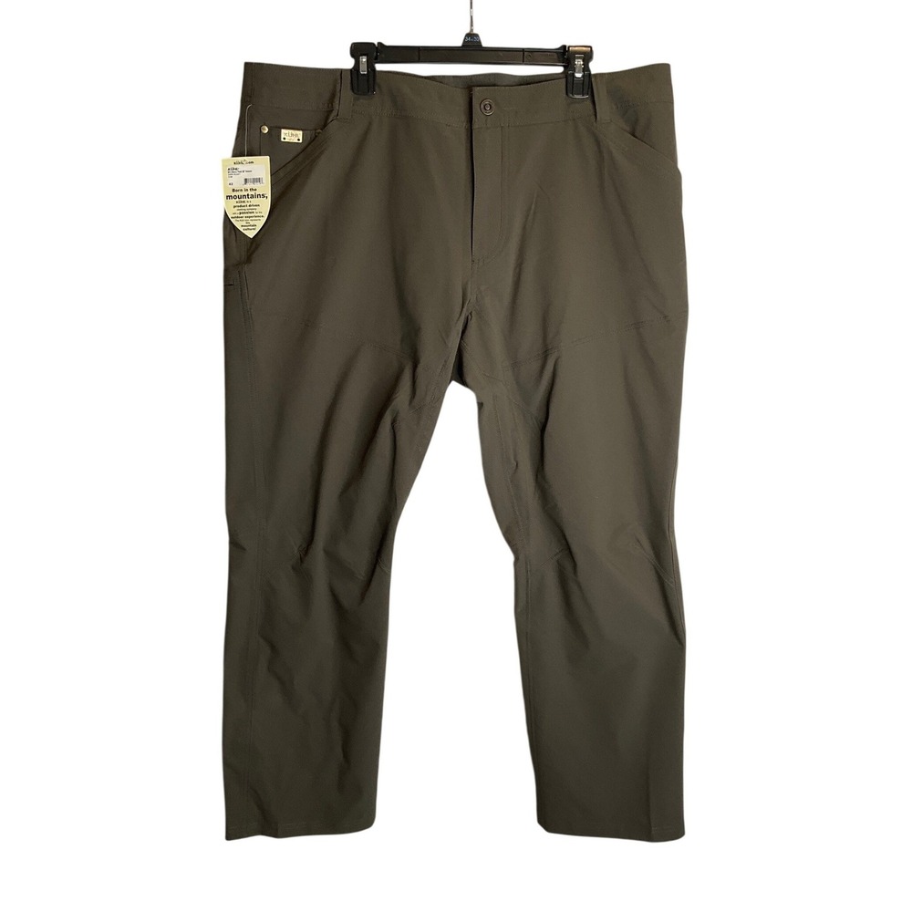 NEW Kuhl Pants 42x30 Silencr Soft Shell Dark Roast Rugged Reinforced Outdoor